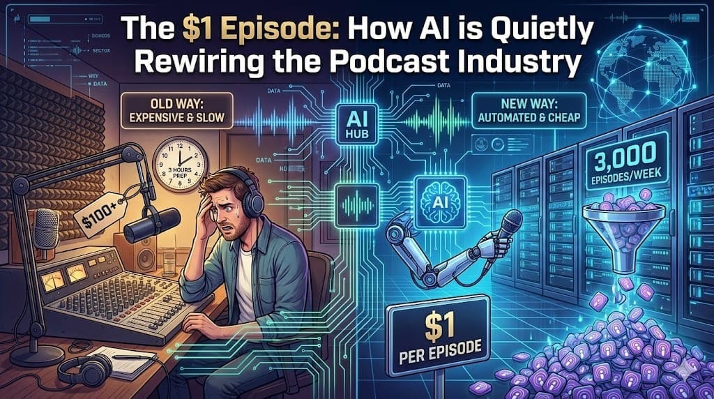 The $1 Episode: How AI is Quietly Rewiring the Podcast Industry